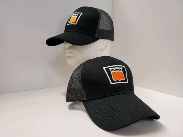 Oliver Keystone Embroidered Hat - Black -Mesh Back