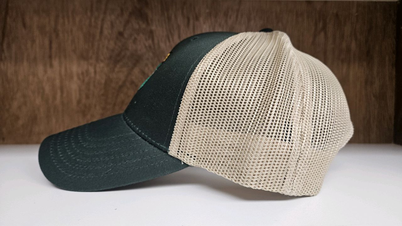 Oliver Heritage Embroidered Hat - Khaki & Green