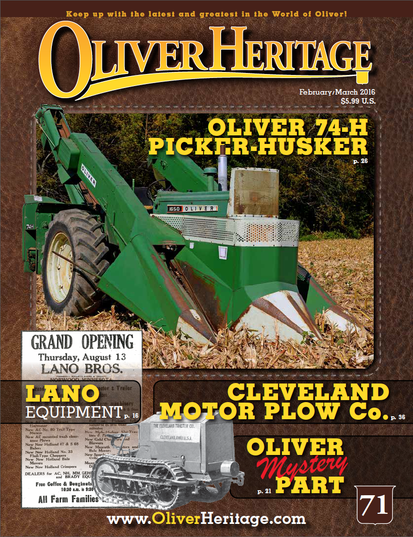 Oliver Heritage Issue #71 - Digital Copy