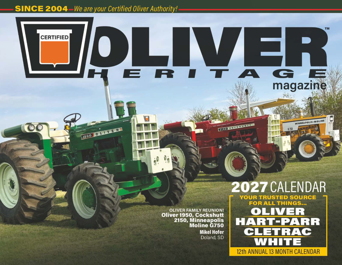 2027 Oliver Heritage Calendar (*Pre-Order*)