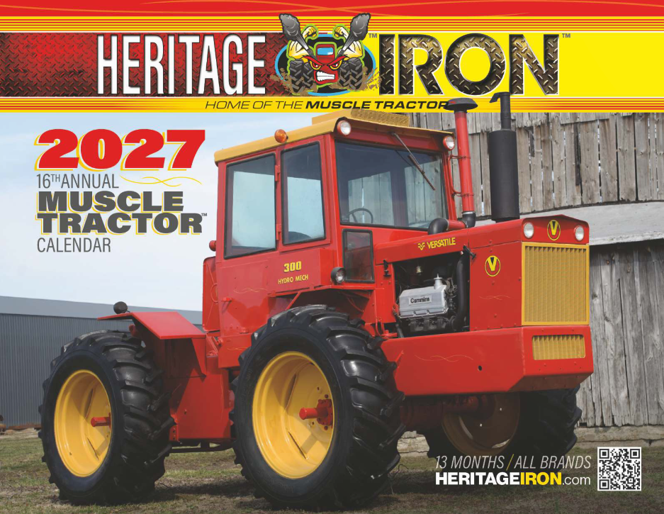 2027 Heritage Iron MUSCLE TRACTOR Calendar (*Pre-Order*)