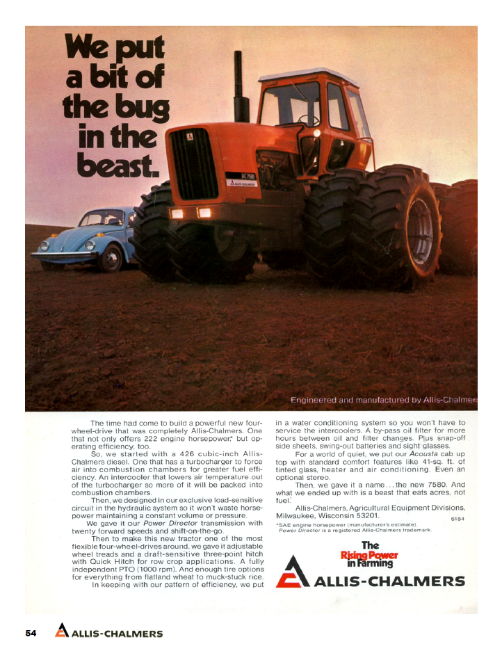 Allis-Chalmers: The Orange Age of Advertising **NEW ITEM**